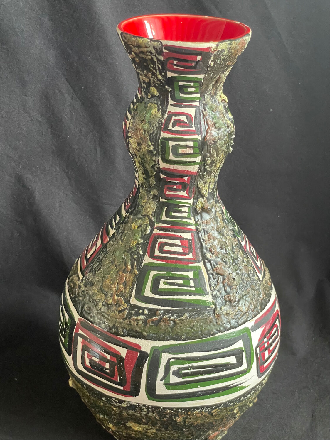 Vase vintage année 50 lave