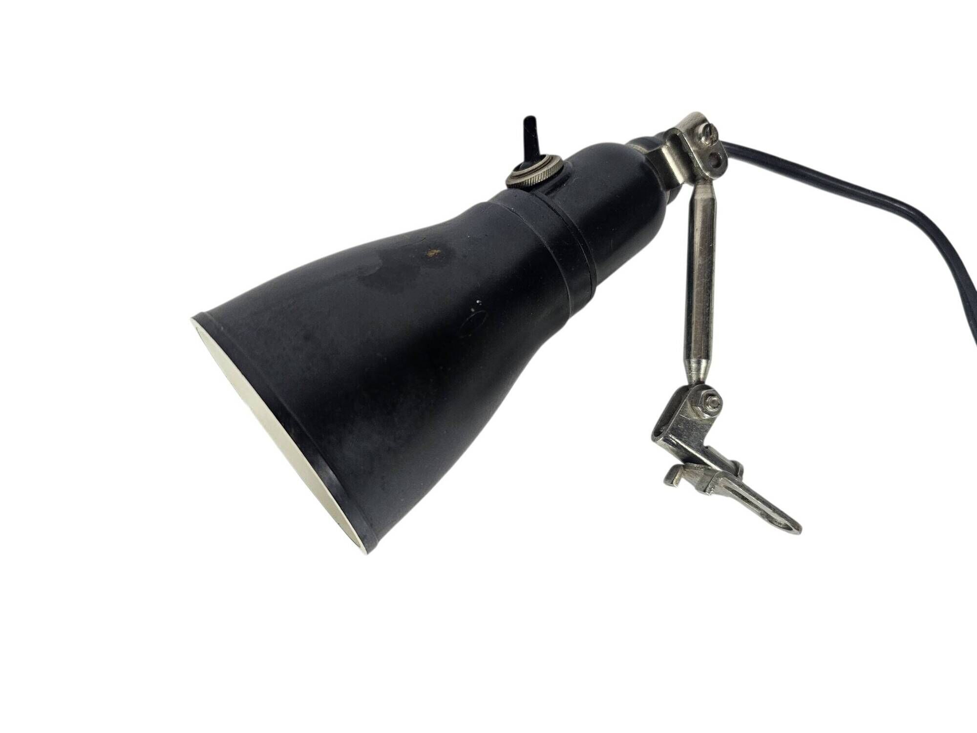 Pfaff - Industrial Bakelite machine lamp - adjustable arm - Germany - 1950s