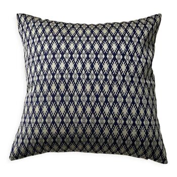 Blue beige Kachin cushion 30x50 cm