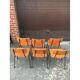 Lot de 6 chaises d'école