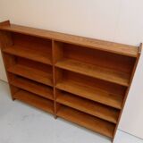 Vintage oak open bookcase