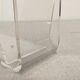 Acrylic magazine rack by David Lange, France circa 1970.