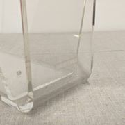 Acrylic magazine rack by David Lange, France circa 1970.