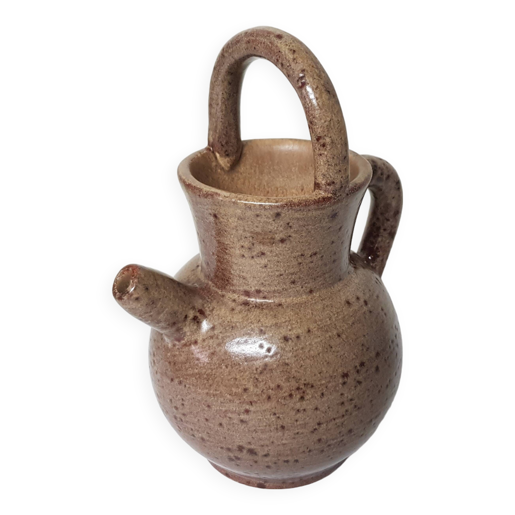 Ceramic Gargoulette jug Signed Claude PACI - Vallauris