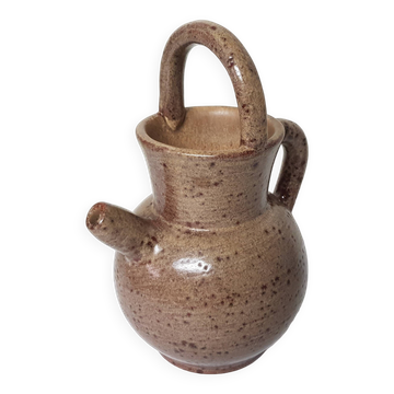 Cruche Gargoulette céramique Signée Claude PACI - Vallauris