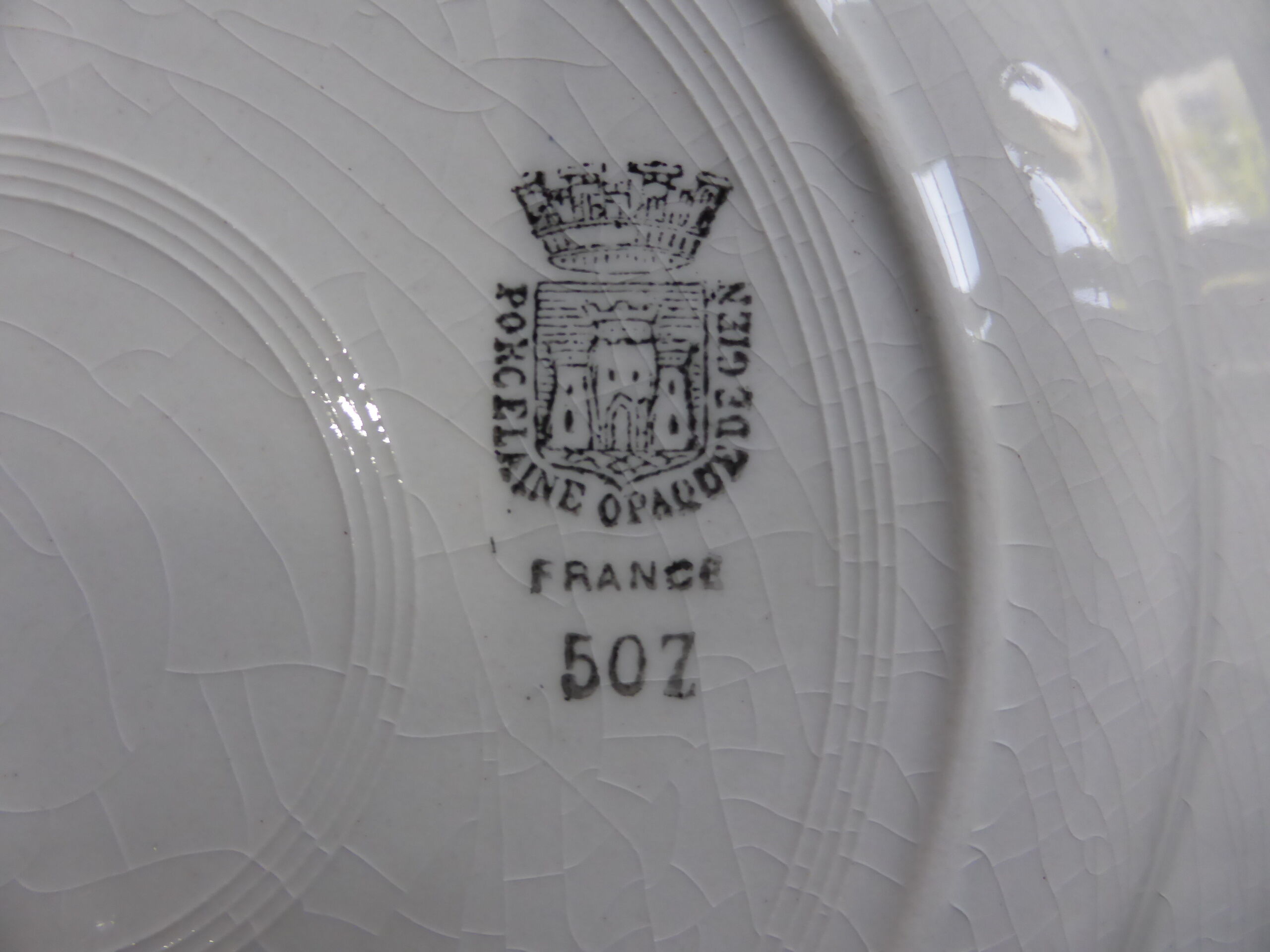 4 flat plates from the Gien factory 200886