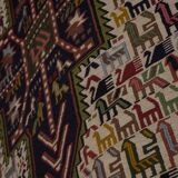 Vintage Turkish Oushak Rug Handwoven 104x285 cm