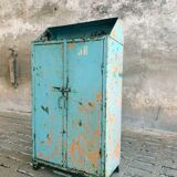 Old cabinet iron sideboard blue