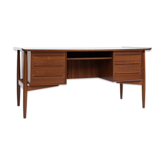 Midcentury Danish desk in teak by Arne Vodder for HP Hansen 1960s