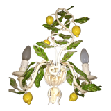 Wire wall lamp decorated with lemons