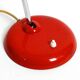 Original red Kaiser Idell metal table lamp model 6786 from the 1960s