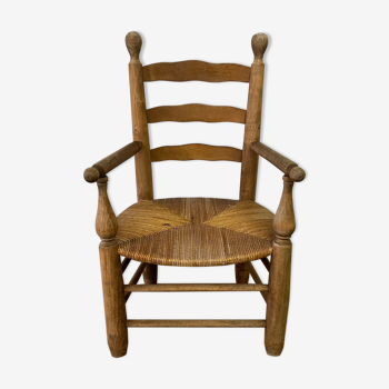 Fauteuil en bois massif