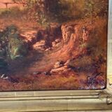 View of the Parthenon, Imaginary Landscape, Oil on canvas, Signed and dated 1881