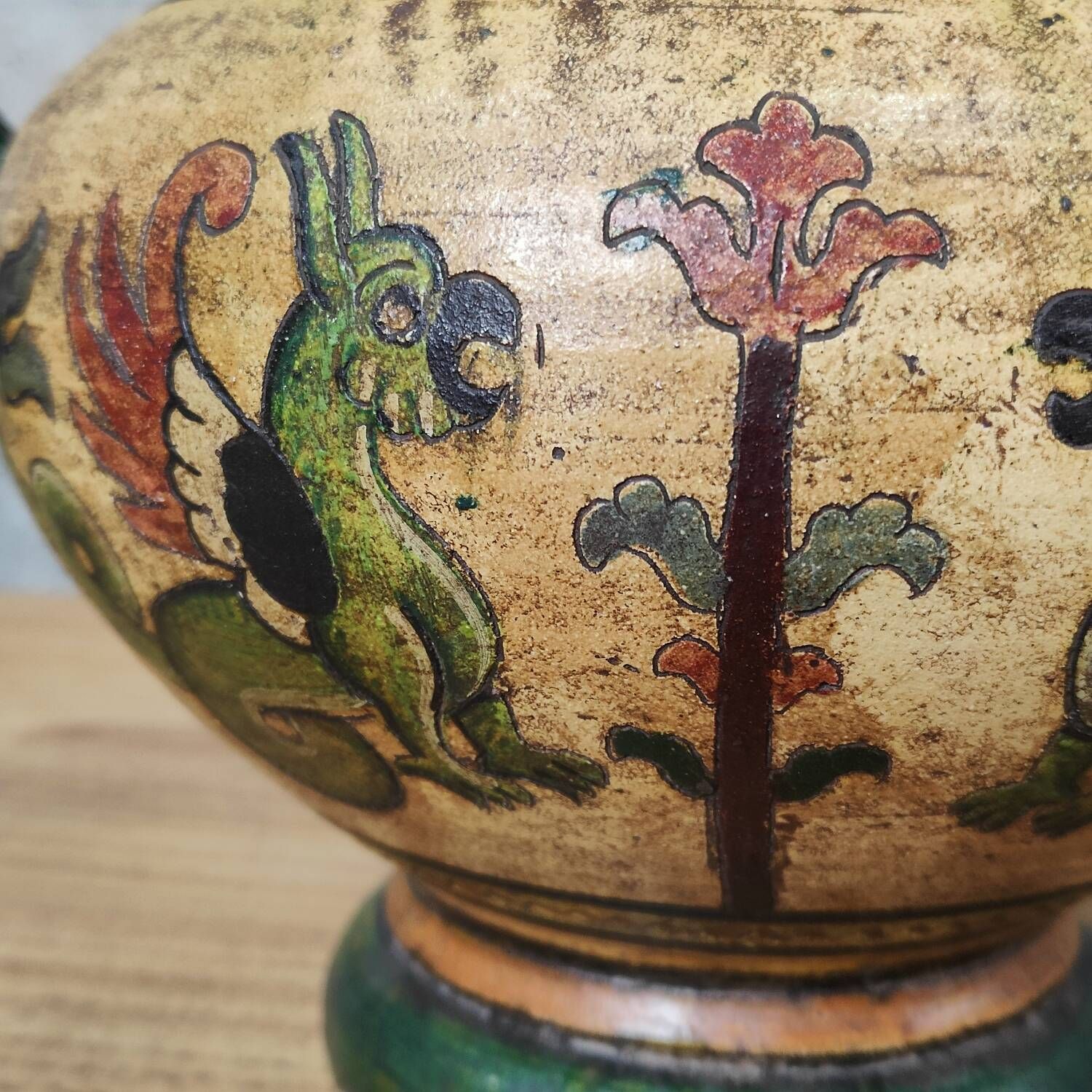 Large Italian Terracotta Vase by Dante Milani Montopoli, 1930s