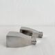 Vintage chrome metal salt and pepper shakers