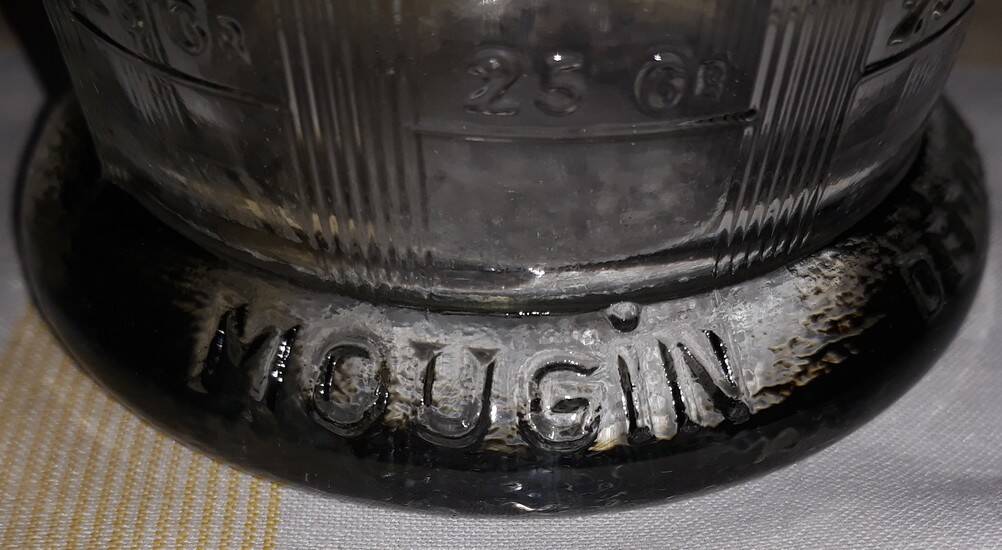 Graduated glass Mougin 1960s 1970s