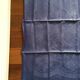 Serviette de table ancienne brodée AC violette