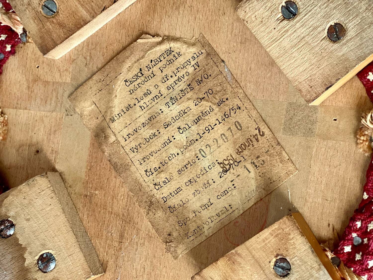 Tabouret by Cesky nabytek, 1958