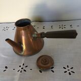 Old copper chocolate maker