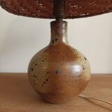 70s stoneware lamp