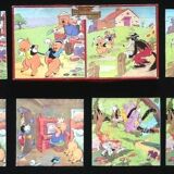 Boite puzzle les trois petits cochons, années 1950 walt disney  "jouets vera paris "