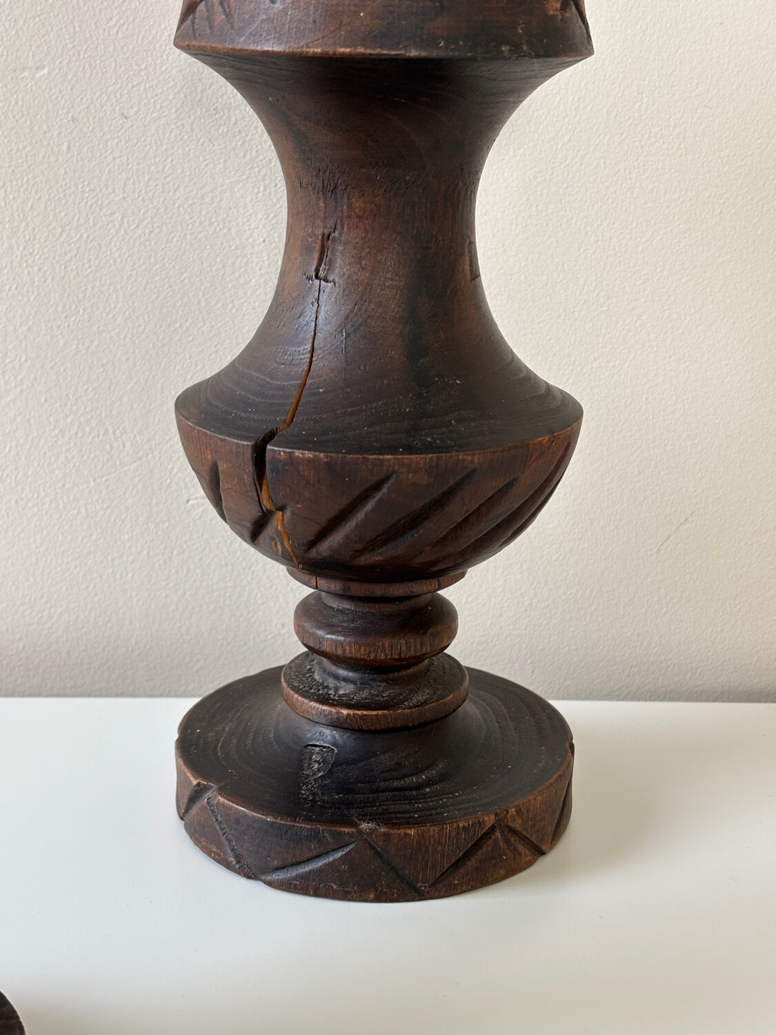 Wooden candle holders