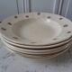 Lot de 6 assiettes creuses Digoin Gien années 30