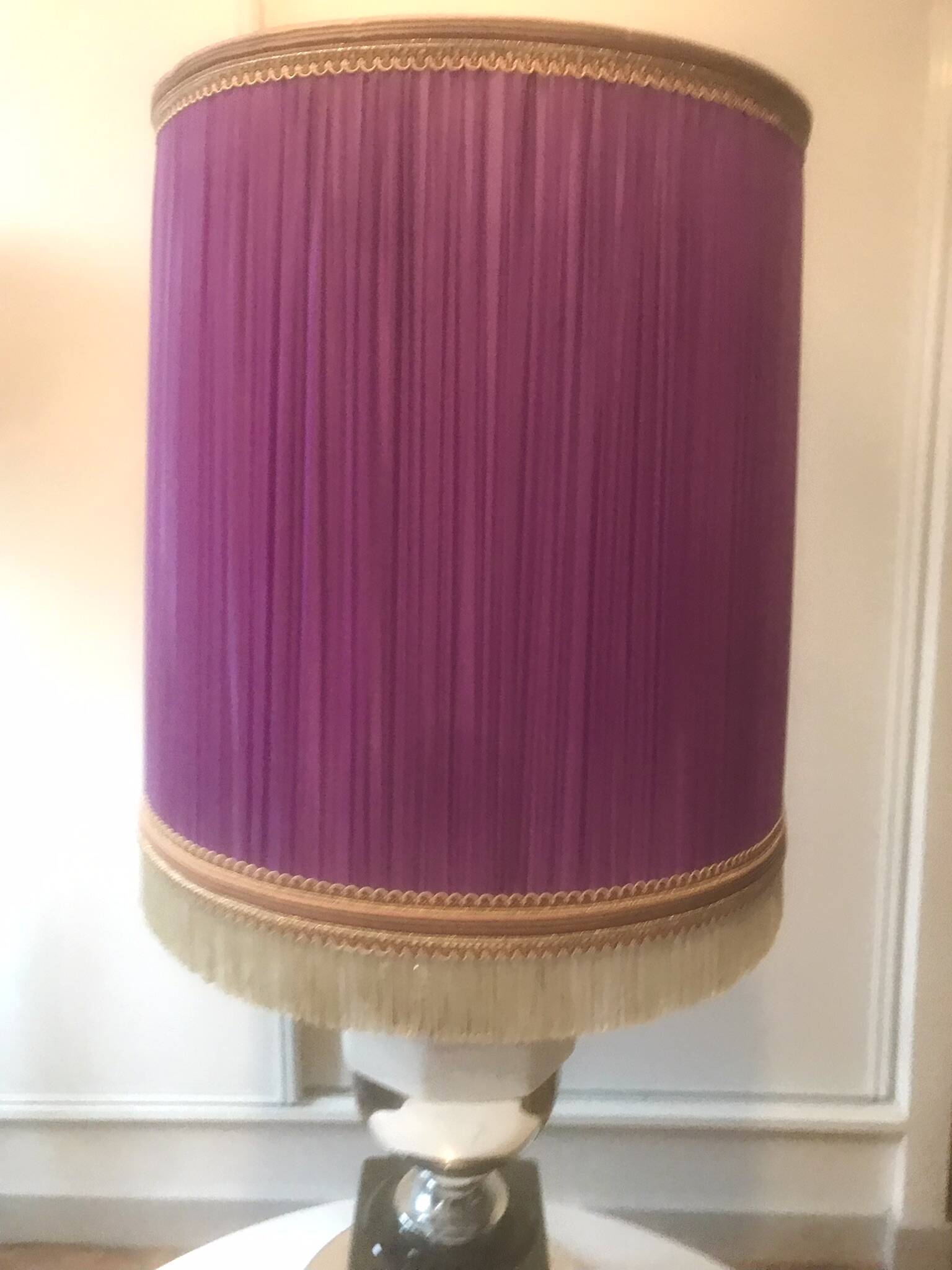 Vintage purple lampshade 1950