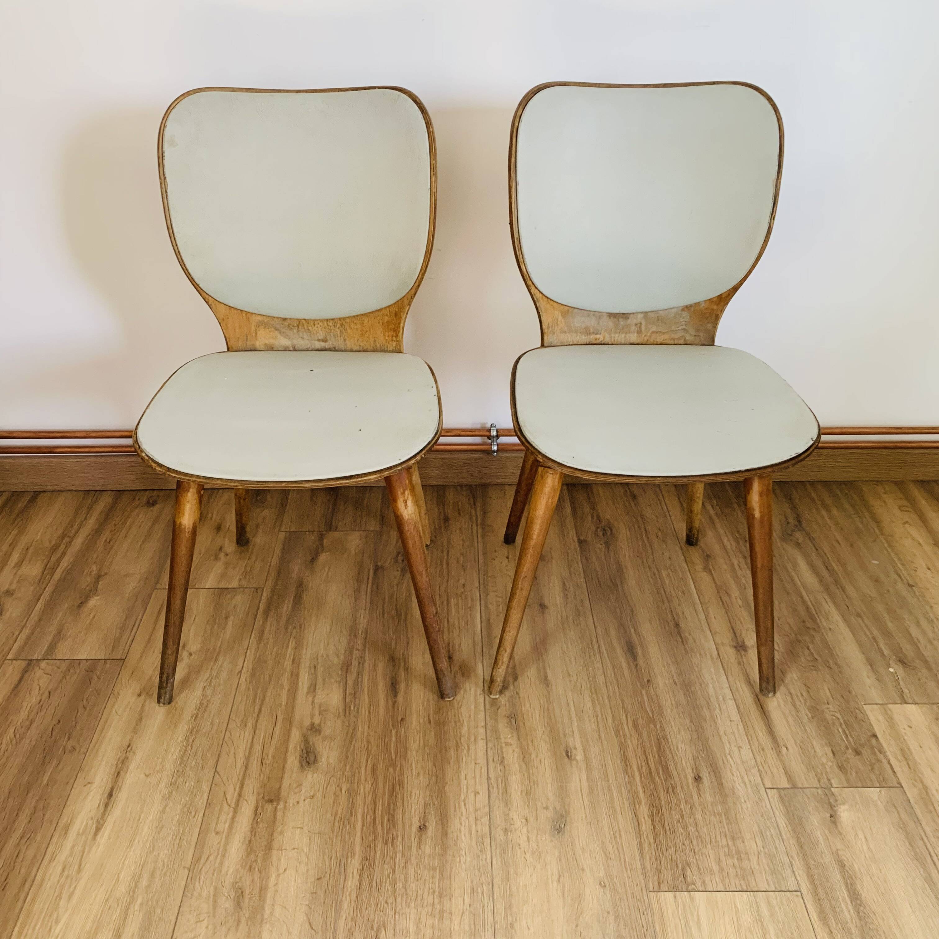 Paire de chaises vintage baumann