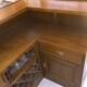 Bar and stools in teak