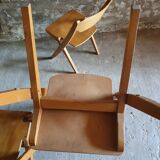 Set of four theatre chairs 1960