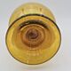 Biot orange bubble glass candle holder