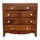 Small chest of drawers with 4 drawers — solid wood, Art Deco patterns, France 1950s