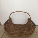 Rattan log holder