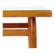 Table d'appoint sur roulettes en chêne, Tchécoslovaquie 1970