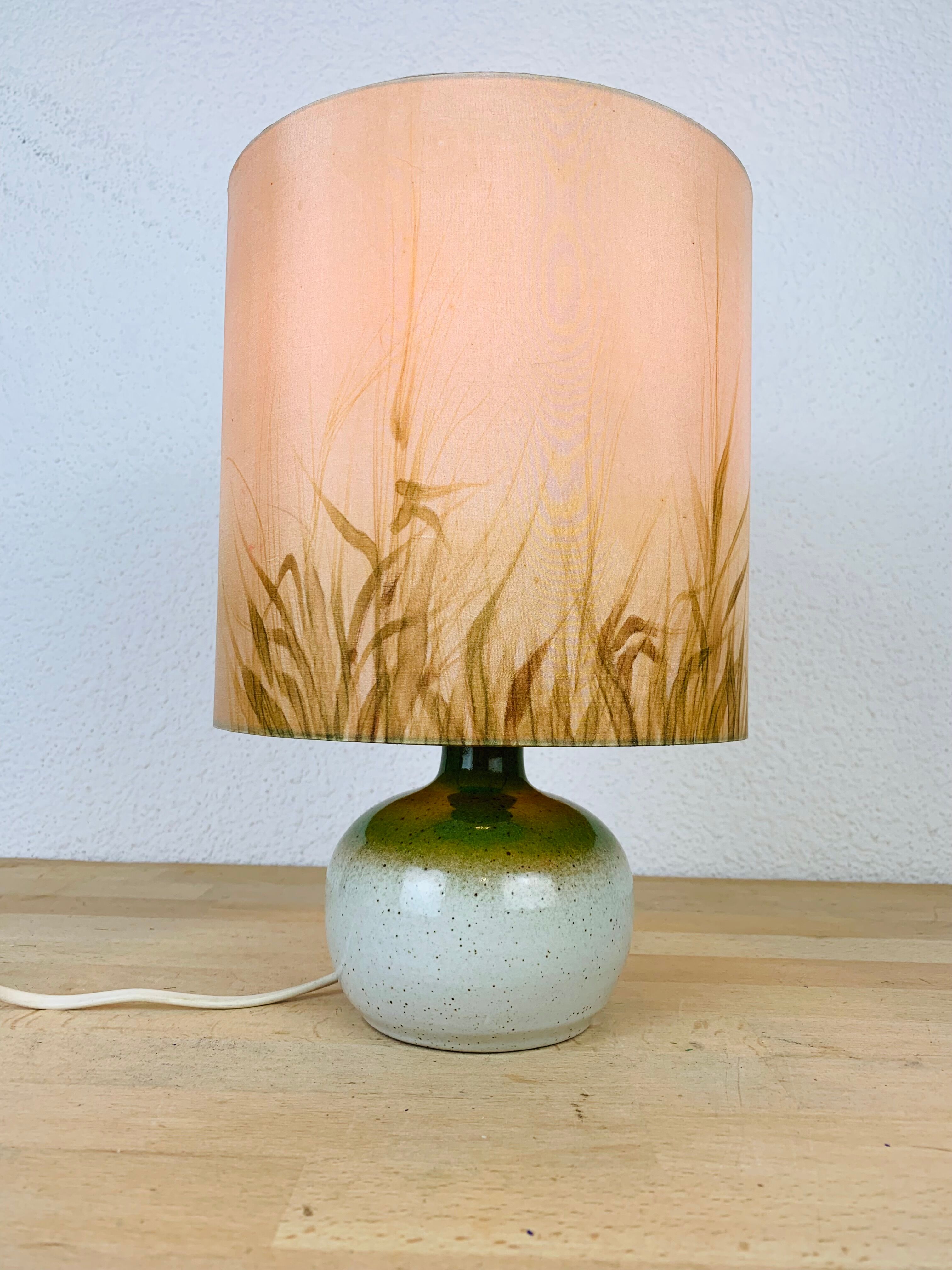 Lampe boule grès de Sylvie et Philippe Duriez