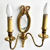 Louis XVI Wall Lamp Mirror Lucien Gau