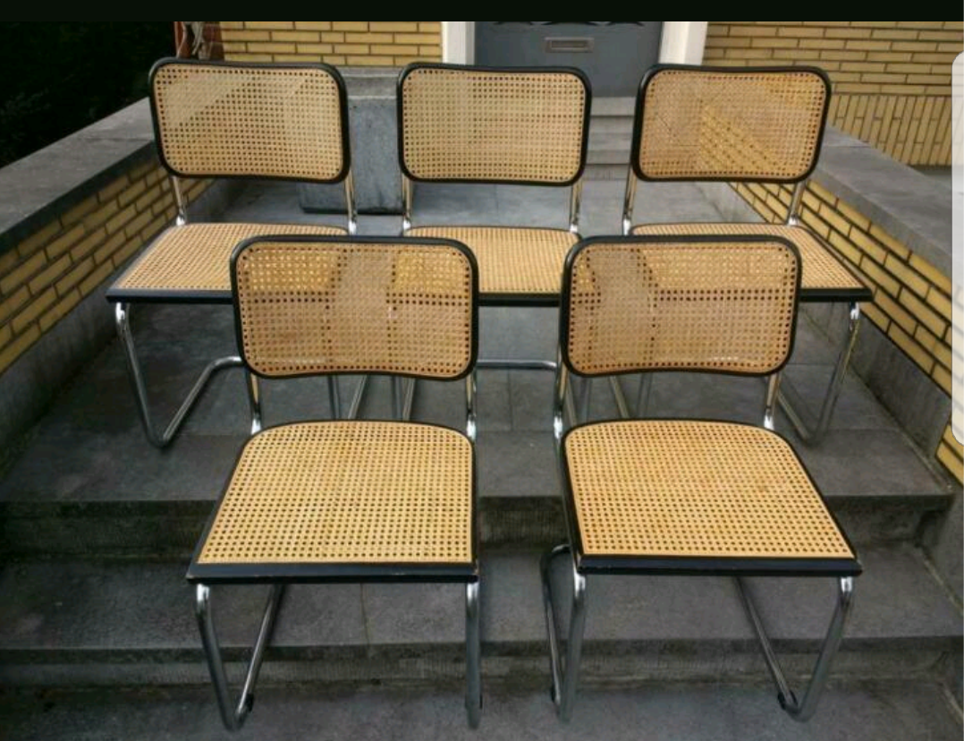 Lot of 6 chairs by Marcel Breuer