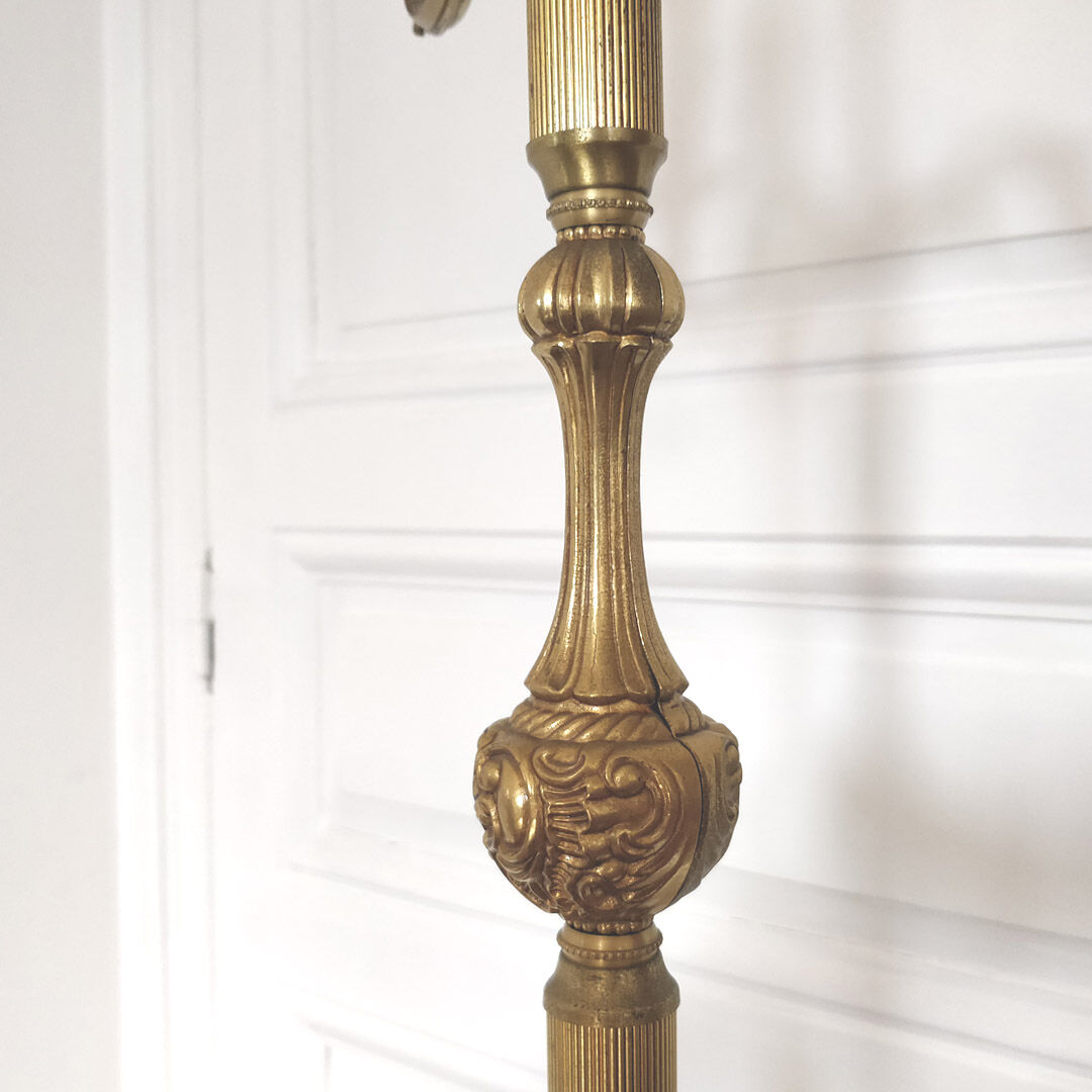 Peris Andreu bronze tripod lamp