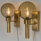 Pair of wall lights/sconces "Bodegalampet" by Vitrika. Denmark 1970s