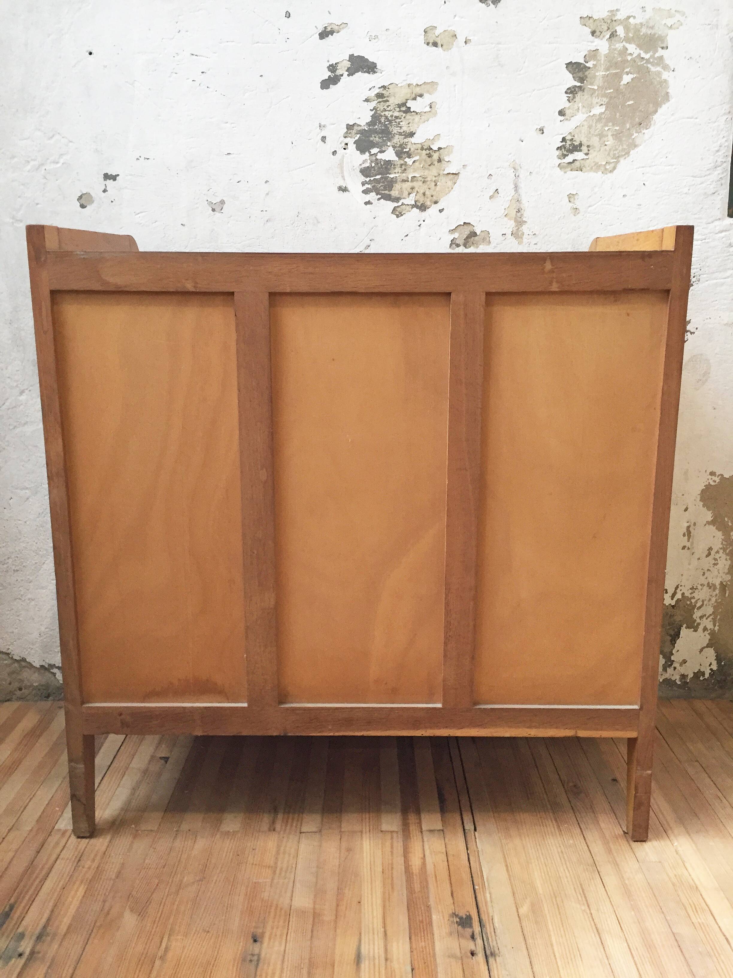 Commode vintage en rotin