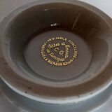 Five matching antique porcelain and earthenware bowls