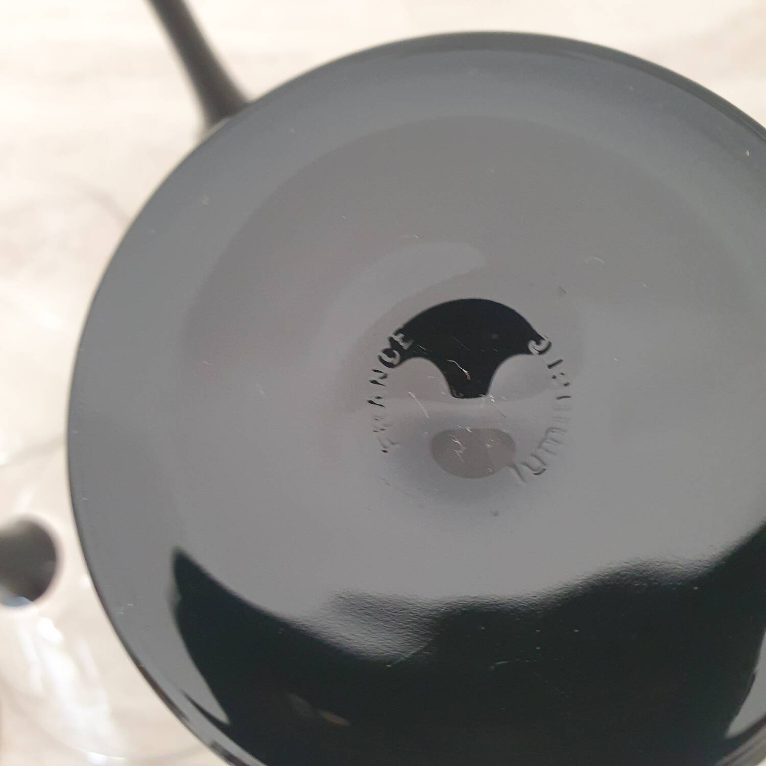 6 cocktail glasses / black stem martini glasses