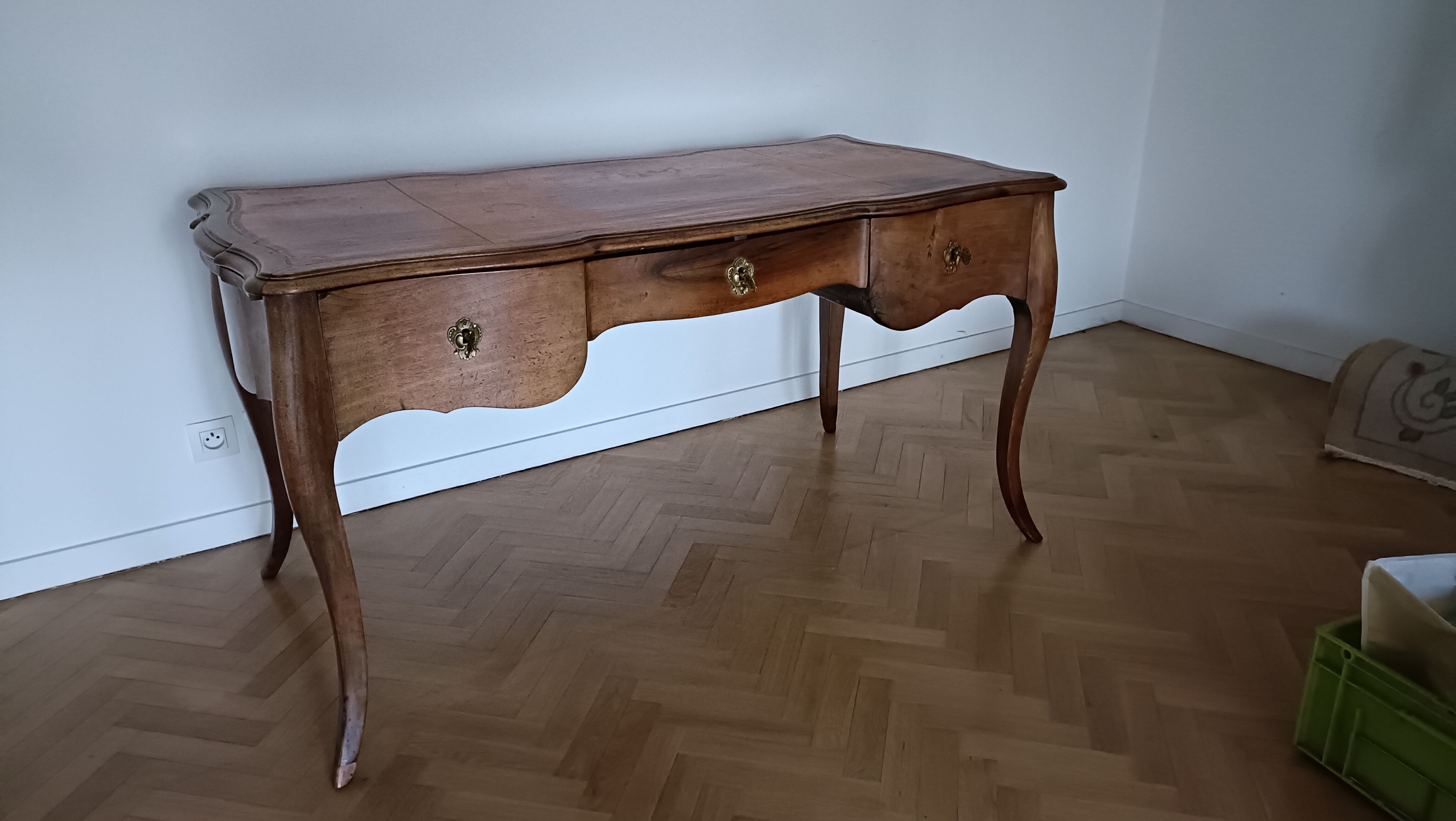 Office louis xv, walnut, 19th