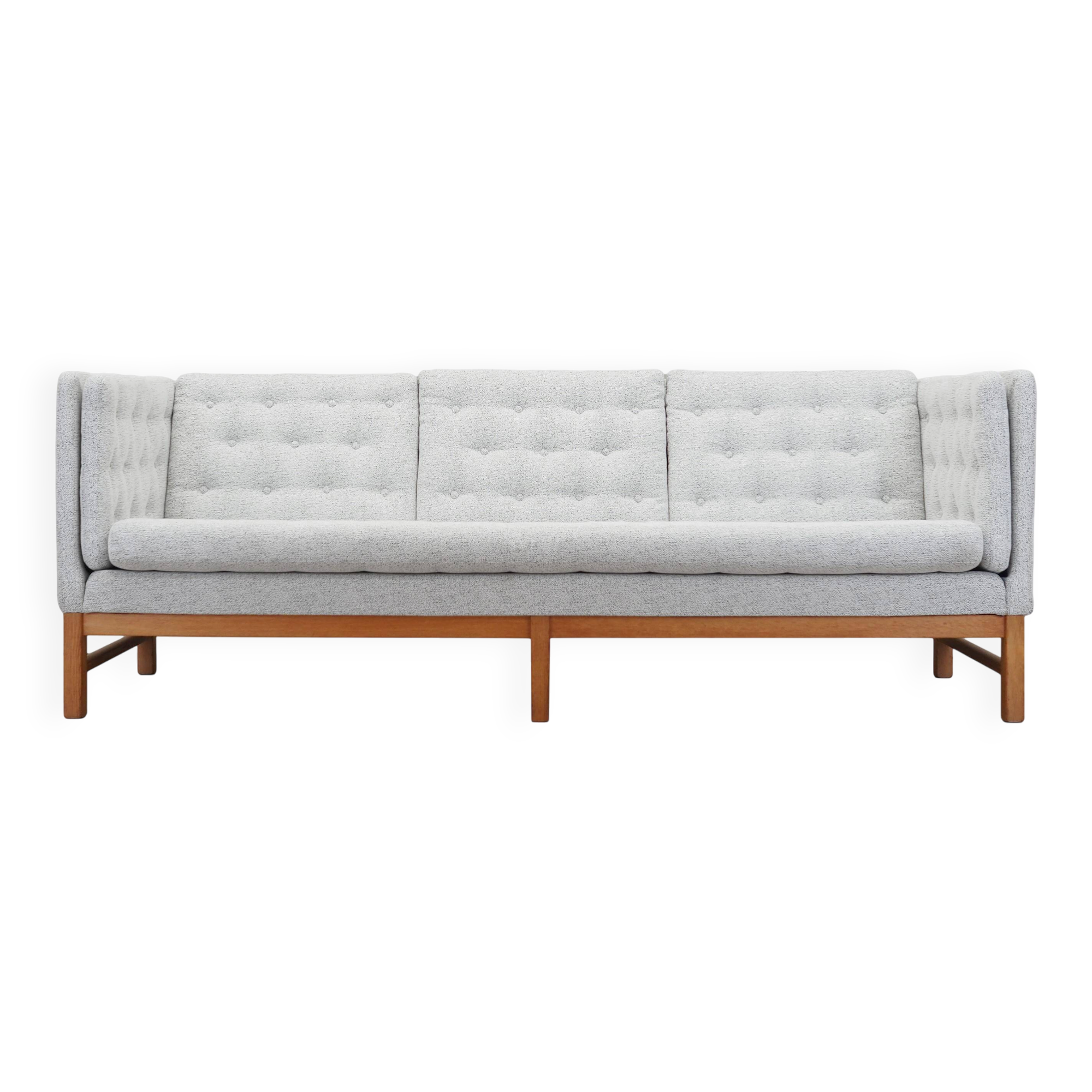 Oak sofa, Danish design, 1970s, manufactured by Erik Jørgensen Møbelfabrik