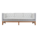 Oak sofa, Danish design, 1970s, manufactured by Erik Jørgensen Møbelfabrik