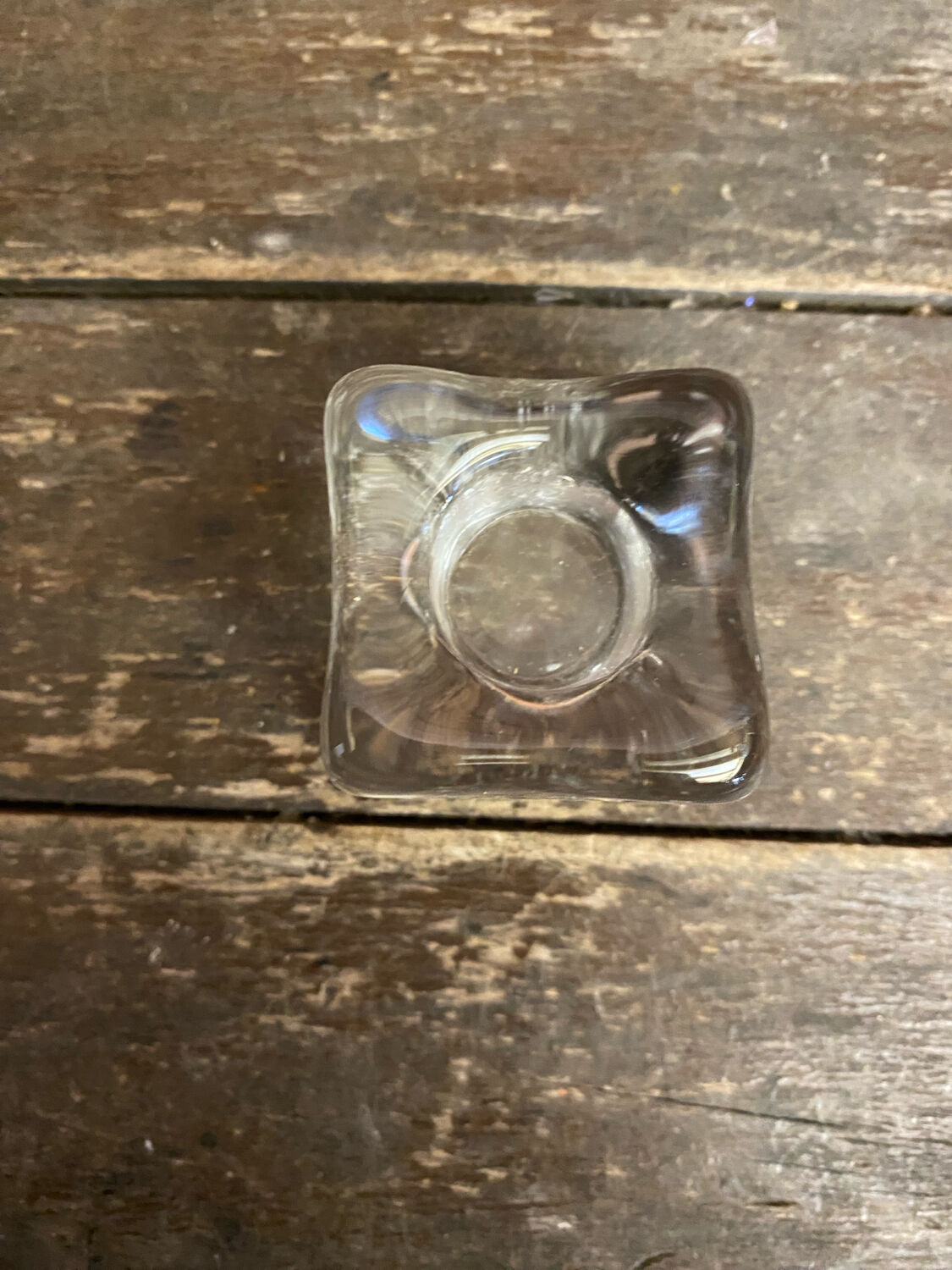 Set of 6 Blenko Ice Design Candle Holders Glass 1970s Vintage