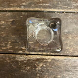 Set of 6 Blenko Ice Design Candle Holders Glass 1970s Vintage