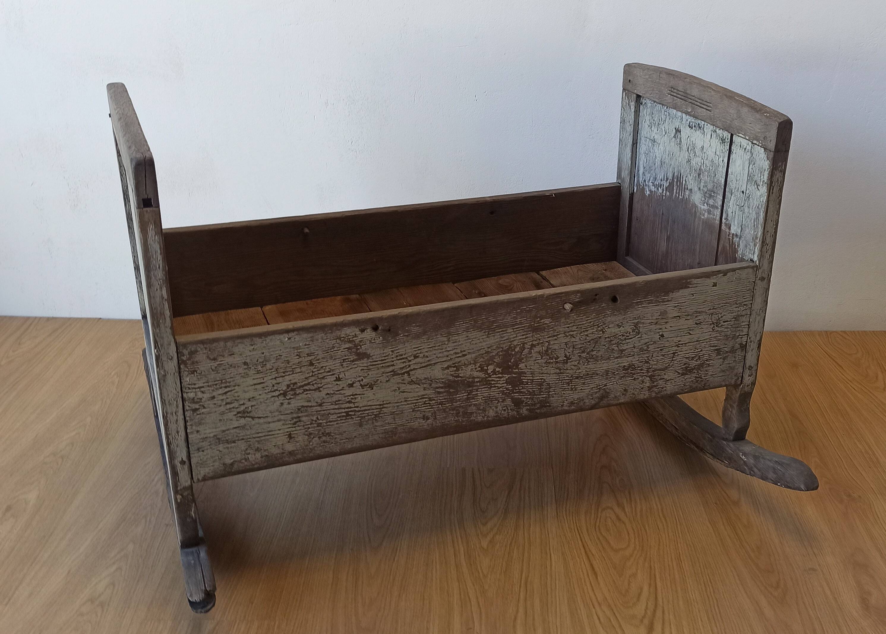 Old, antique cradle.