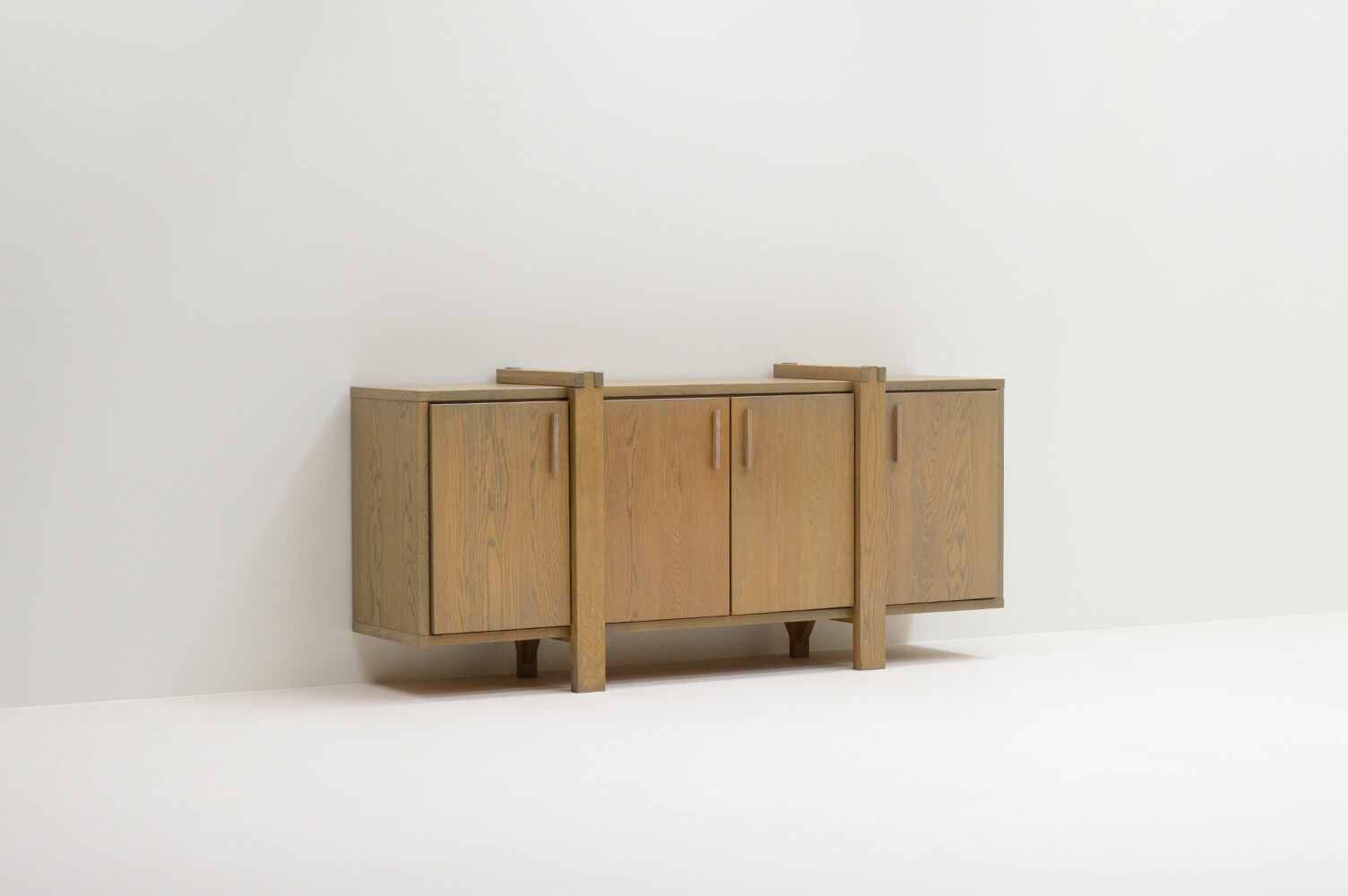 Oak grey wash sideboard, Belgium.
